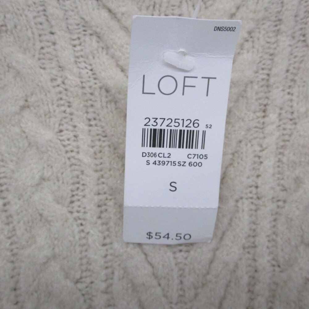 NWT Loft Sweater Vest Soft White Women Size | S - Picture 5 of 13